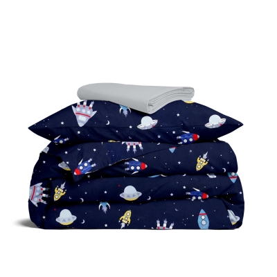 Підліткова постільна білизна з простирадлом на резинці GALAXY NIGHT CS3