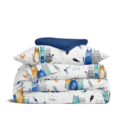Дитяча постільна білизна в ліжечко HAPPY CATS