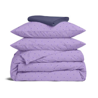 Євро постільна білизна з простирадлом на резинці LAVENDER CS9