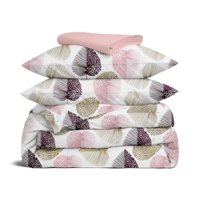 Євро постільна білизна PASTEL LEAVES CS1