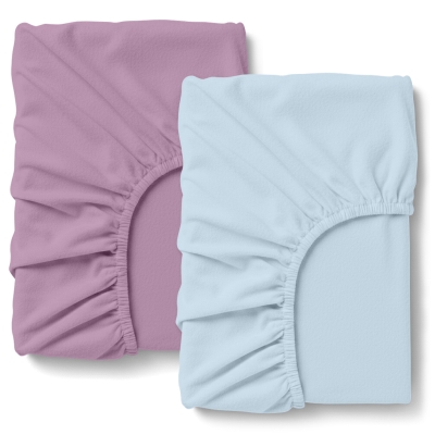 Набір простирадло на резинці фланель 200х220 SKY VIOLET