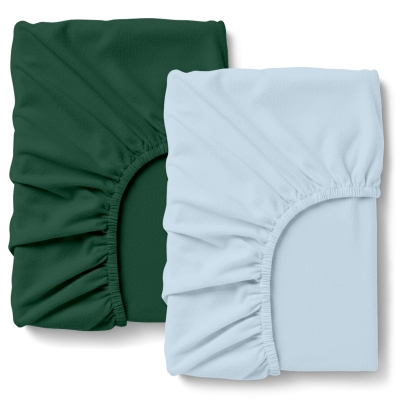 Набір простирадло на резинці в дитяче ліжечко 60х120 фланель FOREST ICE