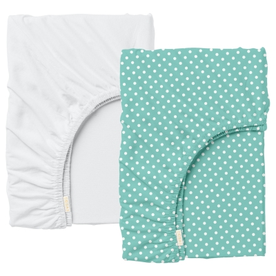 Набір простирадло на резинці 60х120 MINT DOTS
