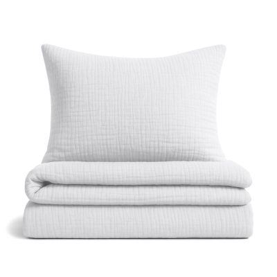 Підліткова постіль без простирадла муслін WHITE