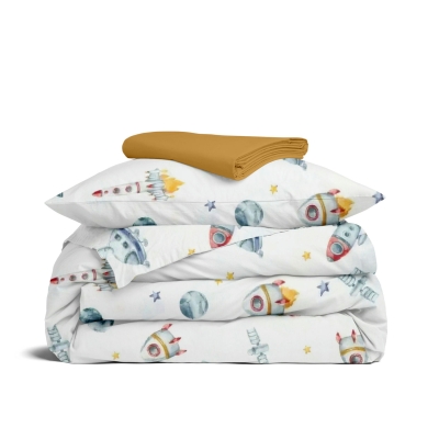 Дитяча постільна білизна в ліжечко SPACE ROCKET