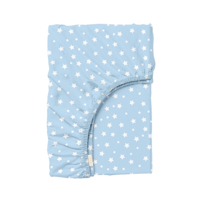 Простирадло на резинці 140х200х25 LIGHT BLUE STARFALL