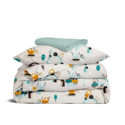 Підліткова постільна білизна з простирадлом на резинці TURBO TRACTOR CS4