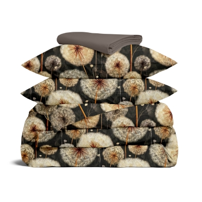 Євро постільна білизна з простирадлом на резинці WISH FLOWER CS3