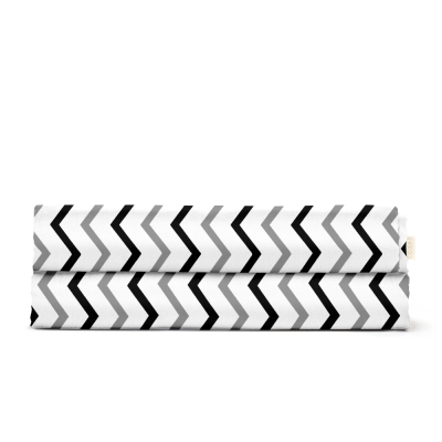Дитяче простирадло 110х160 GREY ZIGZAG CS2