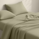Двоспальна постільна білизна фланель з простирадлом на резинці OLIVE CS1