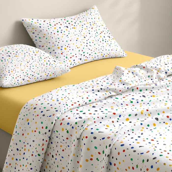 Підковдра полуторна фланель 160х220 DOTS