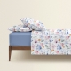 Двоспальна постільна білизна з простирадлом на резинці FLORAL DREAM CS3