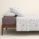 Двоспальна постільна білизна з простирадлом на резинці GOLDEN TERRAZZO CS5