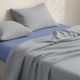 Підліткова преміум постільна білизна з простирадлом на резинці NORDIC WAVE CS6