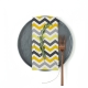 Набір із 4-х серветок 35х35 YELLOW GREY ZIGZAG & SMOKY