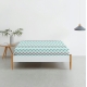 Євро простирадло 220х240 ZIGZAG MINT GREY