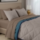 Покривало стьобане двостороннє на ліжко та диван 160x220 TAUPE STONE CS4