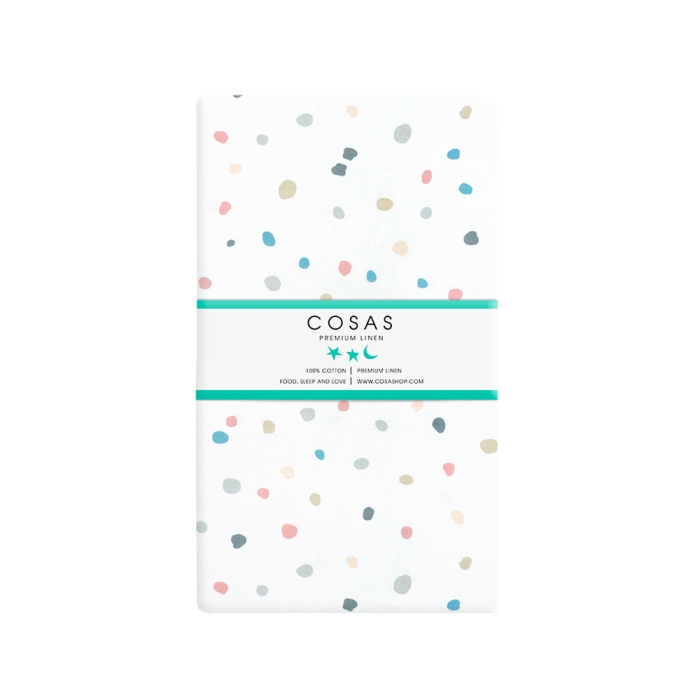 Дитяче простирадло 110х160 COLORFUL BLOTS