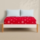 Простирадло на резинці фланель 200х220х30 SNOWFLAKES CRANBERRY