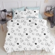 Сімейний комплект постільної білизни SHEEP DARK BLACK