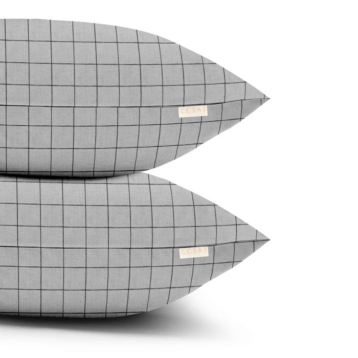 Сімейний комплект постільної білизни GREY GEOMETRY CS7