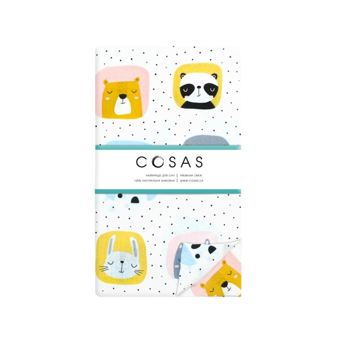 Дитяча постільна білизна в ліжечко COLOR ANIMALS CS1