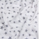 Простирадло на резинці фланель 80х160 GREY STARS