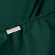 Двоспальна постільна білизна з простирадлом на резинці DARK GREEN
